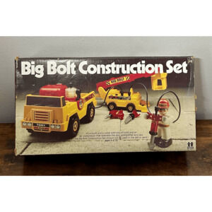Vintage 80’s Original TOMY Big Bolt Construction Set w/Box Truck (Incomplete)